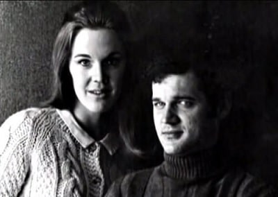 A picture of Catherine E. Coulson and her ex-husband Jack Nance.